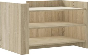 vidaXL sonoma tölgy színű szerelt fa dohányzóasztal 80 x 50 x 50 cm