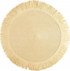 Dekoratív Alátét 38cm Bézs Kerek