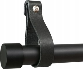 Függönykarnis 25 mm Fekete 140 cm tartó Bőr fekete 1