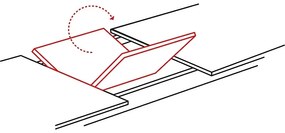 Houston bővíthető étkezőasztal tölgy színű asztallappal 120-160 cm