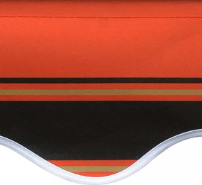 narancssárga és barna vászon napellenző tető 350 x 250 cm