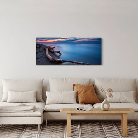 Egy kép a tengerparton naplementekor (120x50 cm)