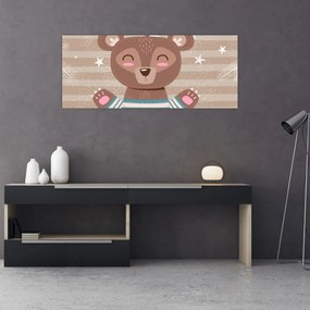 Kép - szerető mackó (120x50 cm)