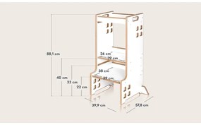 Lionelo - Tanulótorony CASS Fehér