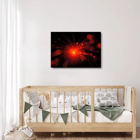 Egy szikrázó absztrakció képe (üvegen) (70x50 cm)