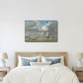 Kép - Eugène Boudin, Le Havre, reprodukciók (90x60 cm)