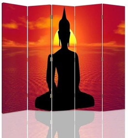 Gario Paraván Buddha Meditáció Méret: 180 x 170 cm, Kivitelezés: Forgó paraván 360°