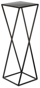 Virágállvány 70x24 cm fekete színben