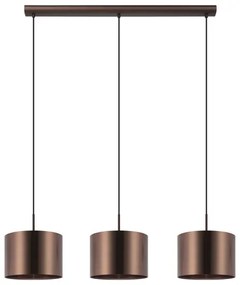 Eglo 39357 - Csillár zsinóron SAGANTO 1 3xE27/60W/230V réz
