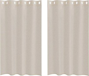 vidaXL Voile Függöny 2 pcs Homokszín 175 x 140 cm Poliészter