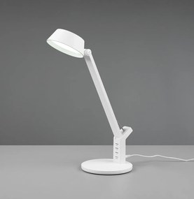 Matt fehér LED dimmelhető asztali lámpa (magasság 40 cm) Ava – Trio