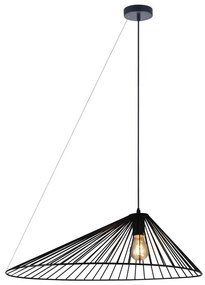 Csillár zsinóron AURORA 1xE27/20W/230V átm. 60 cm fekete
