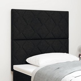 Fejtámla Gyémánt Blokkok Mintás Fekete 100 cm Textil, Fejtámla Gyémánt Blokkok Mintás Fekete 200 cm Textil