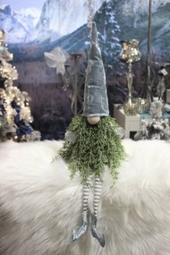Téli ülő karácsonyi manó 37cm