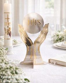 Dekoratív kehely Ihs 30 cm – Prémium tükör kétoldalas