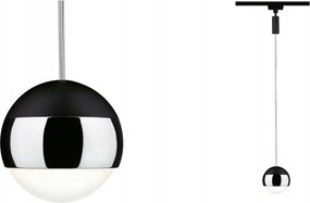 Paulmann URail Led függeszték Capsule II 6W 2700K szabályozható fényerejű fekete/króm