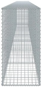 horganyzott vas gabion kosár fedéllel 700 x 50 x 100 cm