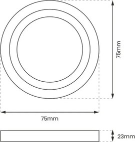 Eko Light OTI EKS634 Beépíthető lépcsőházi lámpa 1x0.6W/LED 4000K 13lm IP20