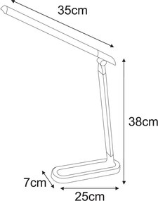 KAJA K-MT-206 RÓŻOWY NIKO Rózsaszín Színű Asztali Lámpa 5W LED 420Lm 4000-6000K IP20