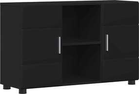 vidaXL Széf polcokkal FLORIN Fekete 88,5 x 30,5 x 55,5 cm Faanyag