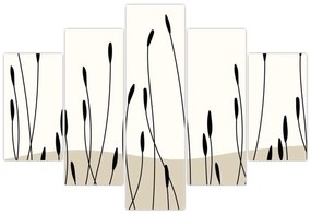 Kép - Grafikus rét N⁰3 (150x105 cm)