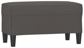 vidaXL szürke műbőr pad 70 x 35 x 41 cm