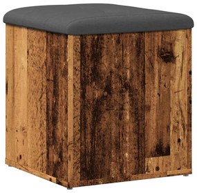 tárolópad antik fa 42 x 42 x 45 cm szerelt fa