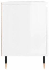 fehér magasfényű szerelt fa TV-szekrény 104x35x50 cm