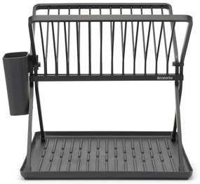 Sötétszürke fém kétszintes edényszárító 37x33 cm – Brabantia
