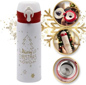 eCa BD39B karácsonyi termosz 500 ml, fehér