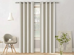 Fehér-krémszínű OXFORD függöny 140x250 cm Felfüggesztés: Hullámos sínszalag