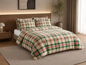Mikroplüss ágyneműhuzat WINTER PLAID színes Ágyneműhuzat mérete: 2 db 70 x 90 cm | 200 x 220 cm