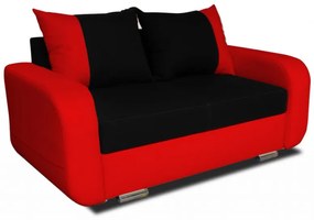 Fero 2-es  (fix) kanapé, piros - fekete