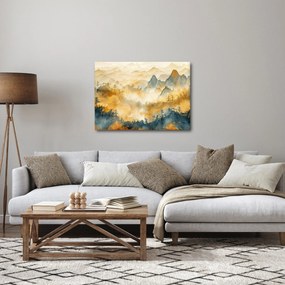Kép - Hegyek, akvarell (70x50 cm)