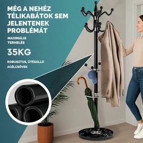 TENZY fogas márvány talapzattal, 37x173cm, fekete Casaria