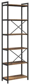 Könyvszekrény Régi fa 60 x 30 x 188 cm Faanyag