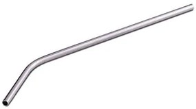 Szívószál, egyenes, fém, 6 db-os, 24 cm (KHKE613)