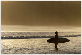 Poszterek 120x80 Szörfös a playa venao-n