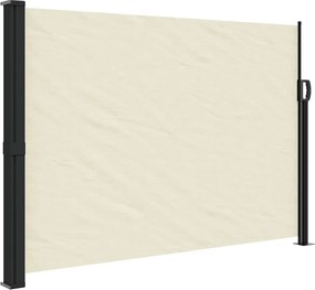 vidaXL krémszínű kihúzható oldalsó napellenző 140 x 300 cm