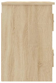 2 db sonoma tölgy falra szerelhető éjjeliszekrény 41,5x36x53 cm
