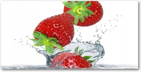 Fotó üvegkép Hulló eper 140x70