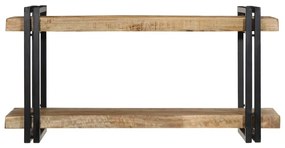 fali polc 90x33x45 cm tömör nyersfa Mango
