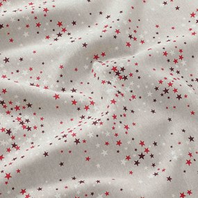 Goldea karácsonyi párnahuzat valencia - csillagok natúr alapon 45 x 45 cm