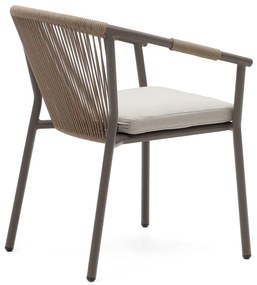 Bézs fém kerti szék Xelida – Kave Home