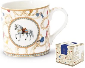 Porcelánbögre 400ml, dobozban, Cheval