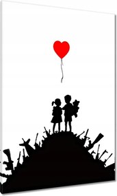 Vászonkép 70x100 Banksy Gyerekek a tetején