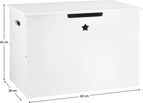 Játéktároló doboz, fehér, BOLIS