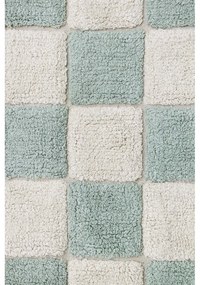 Világoskék-krémszínű mosható kézi szövésű pamut szőnyeg 120x160 cm Kitchen Tiles Blue Sage – Lorena Canals