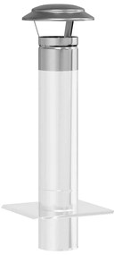 Eső Borító Kémény Ezüst 20 x 20 x 18 cm Rozsdamentes acél