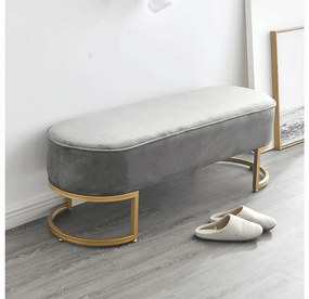 Dizájnos pad Morila (szürke + arany) . 1064038